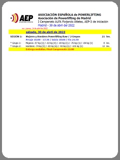 Horario_AEP-3_Alfa_Forjando_Atletas_Madrid_2022