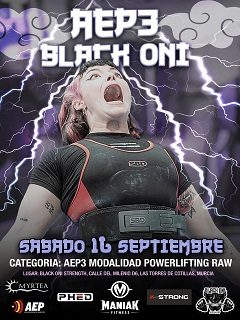 Cartel_AEP-3_Black_Oni_Murcia_LTCotilla_2023_240x320 Cartel_AEP-3_Black_Oni_Murcia_LTCotilla_2023_240x320