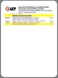 Horario_AEP-3_Alfa_Forjando_Atletas_Madrid_2022